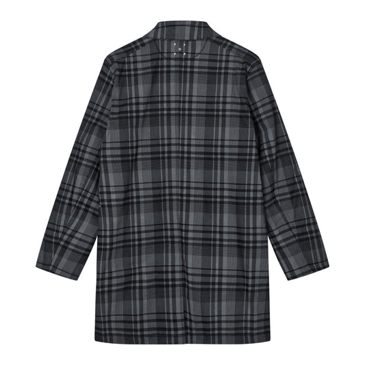 Pop Trading Company Checked Padded Trench Coat Check