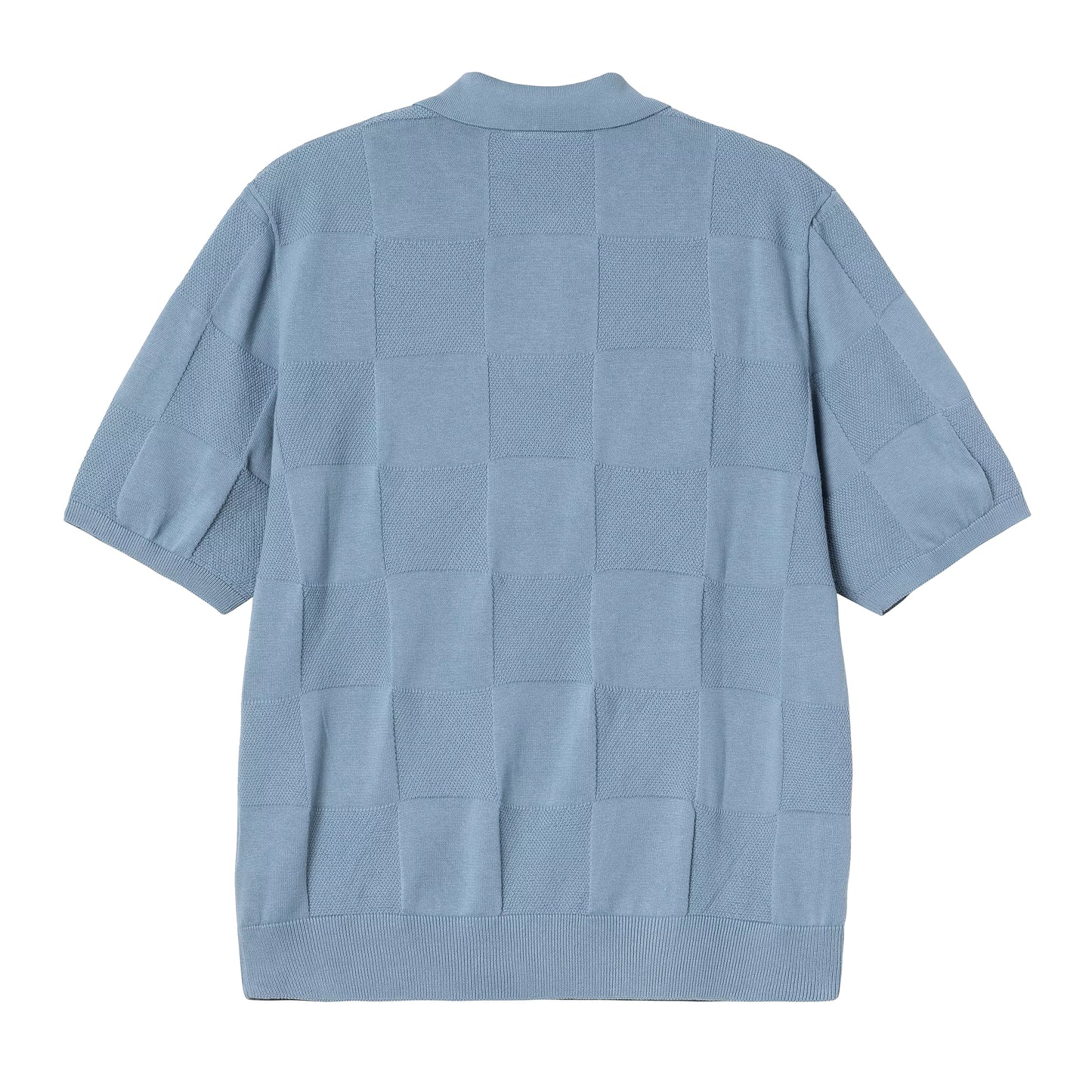 Carhartt WIP - S/S Checker Polo - frosted blue - Herre > Polos