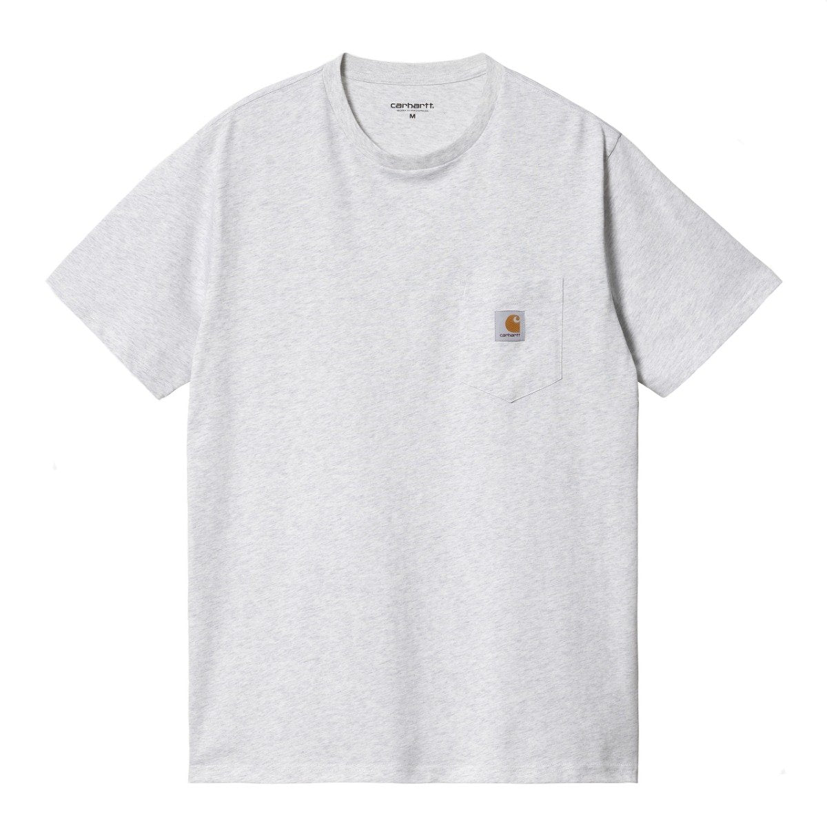 Carhartt WIP - S/S Pocket T-Shirt - ASH HEATHER / Grå - T-Shirts