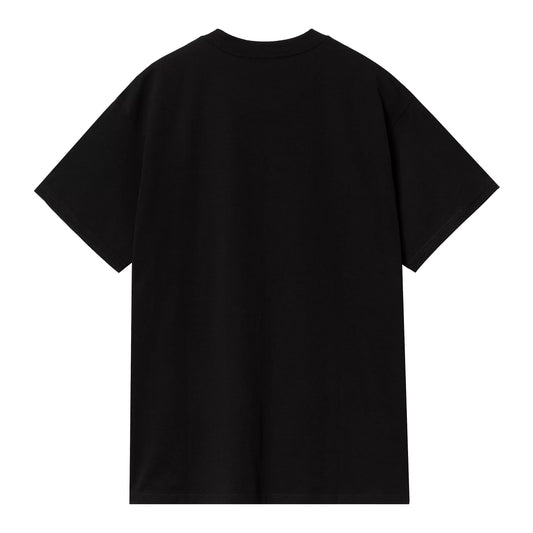 Carhartt WIP - S/S Script Embroidery T-Shirt - BLACK / WHITE / Sort - T-Shirts