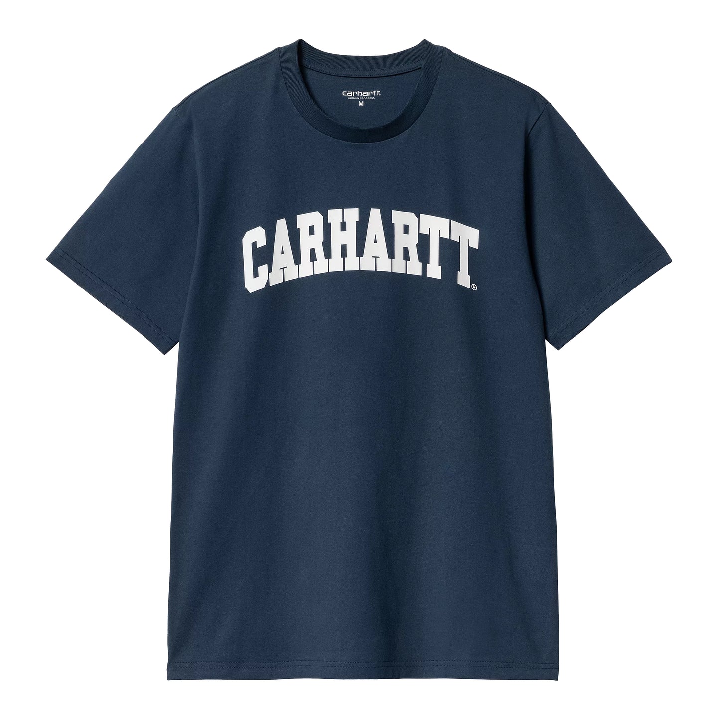 Carhartt WIP - S/S University T-Shirt - INK / WHITE / Blå - T-Shirts