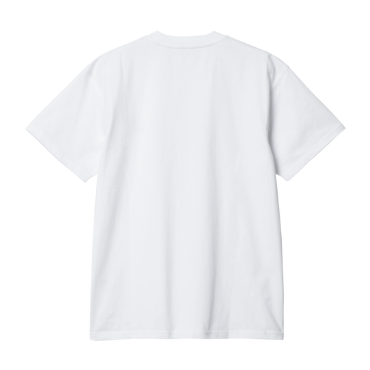 Carhartt WIP - S/S American Script T-Shirt - WHITE / Hvid - T-Shirts
