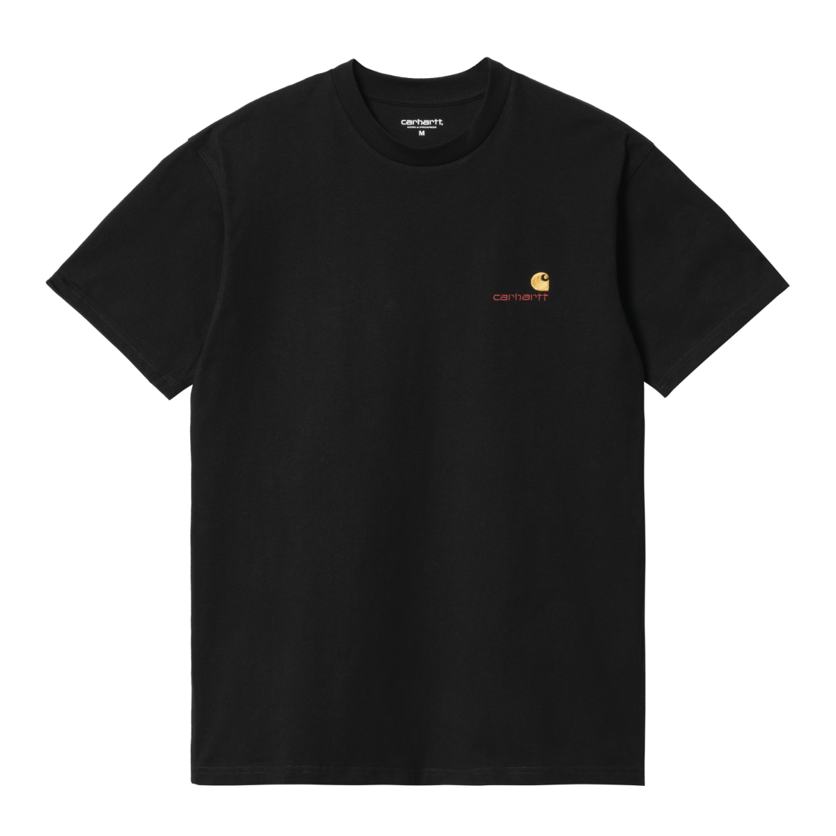 Carhartt WIP - S/S American Script T-Shirt - BLACK / Sort - T-Shirts