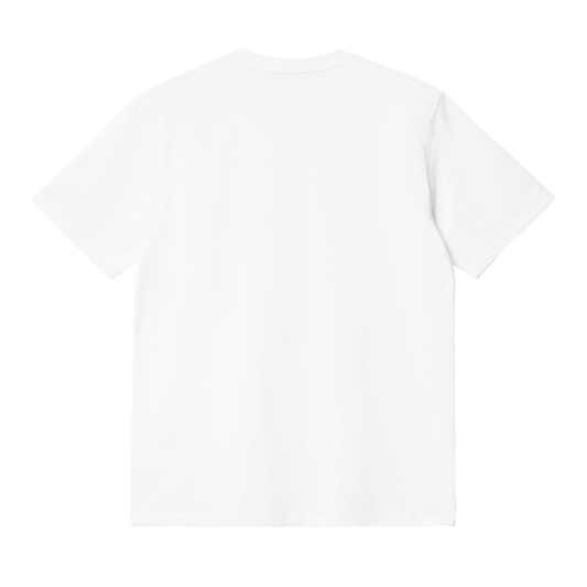 Carhartt WIP - S/S Base T-Shirt - WHITE / BLACK / Hvid - T-Shirts