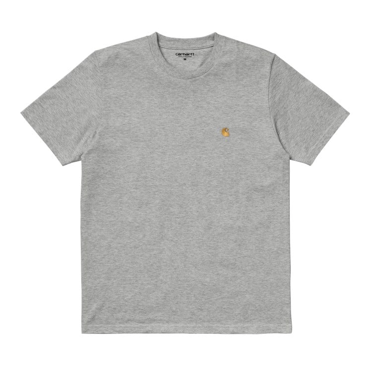 Carhartt WIP - S/S Chase T-Shirt - GREY HEATHER / Grå - T-Shirts