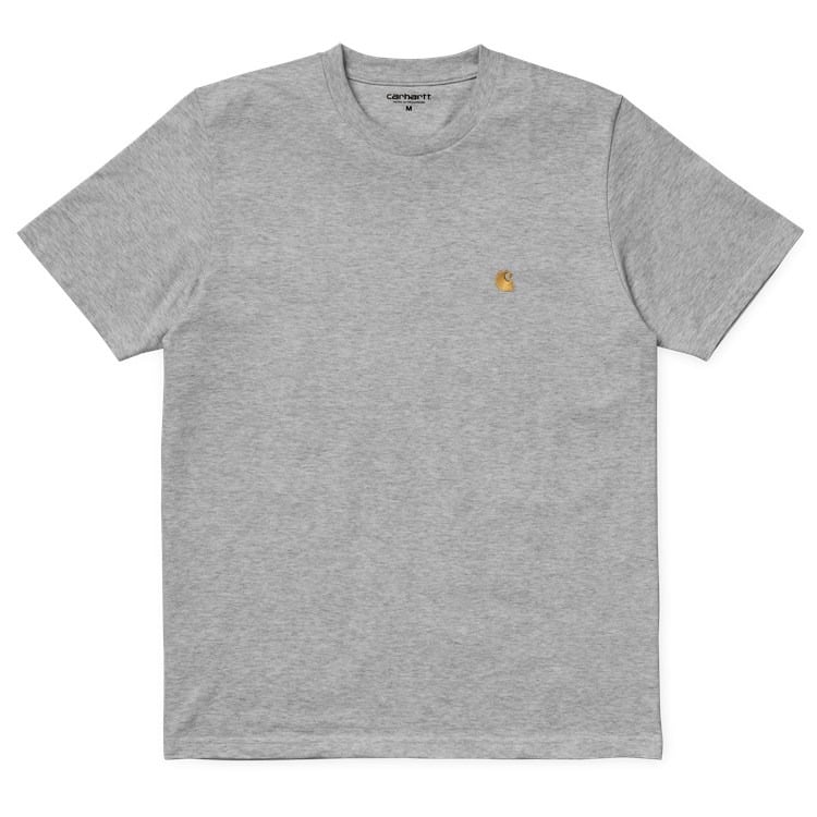 Carhartt WIP - S/S Chase T-Shirt - GREY HEATHER / Grå - T-Shirts