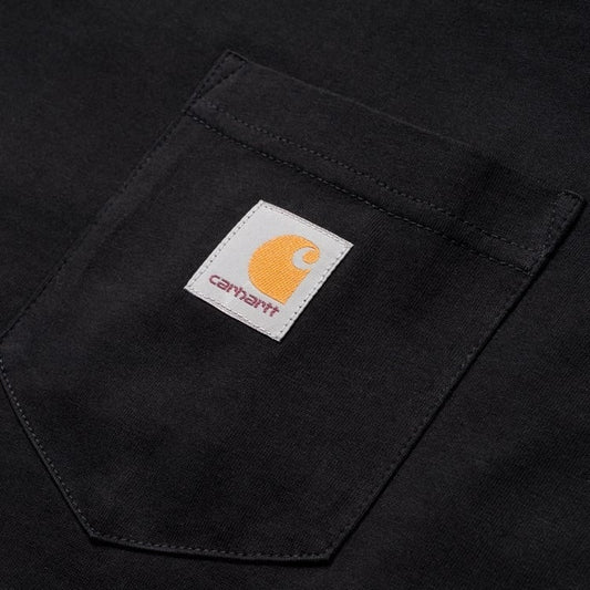 Carhartt WIP - S/S Pocket T-Shirt - BLACK / Sort - T-Shirts