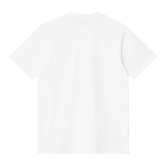 Carhartt WIP - S/S Script T-Shirt - WHITE / BLACK / Hvid - T-Shirts