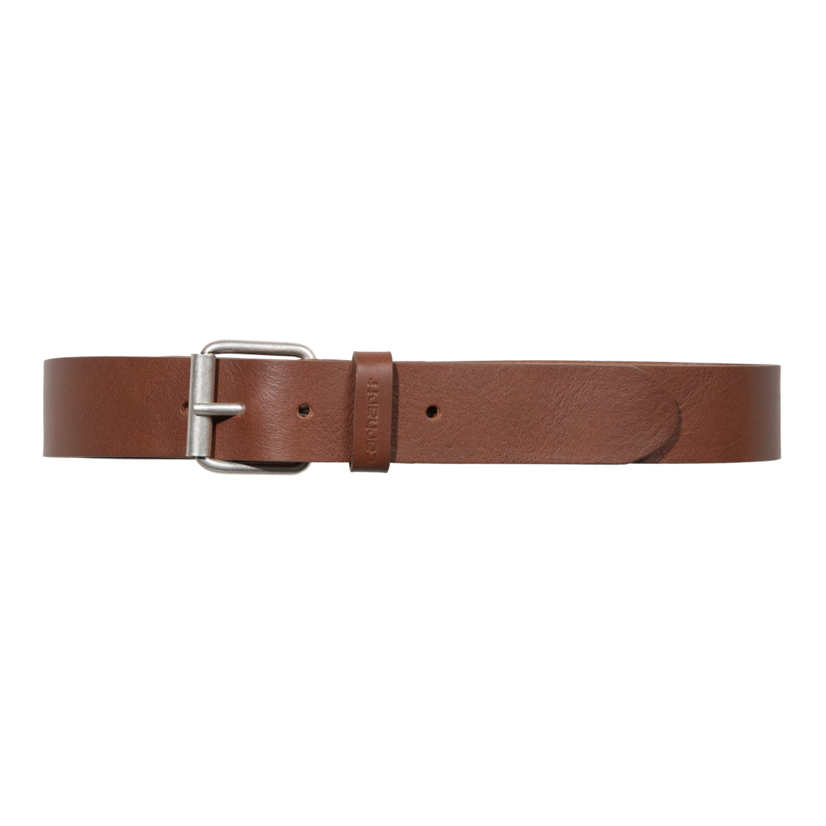 Carhartt WIP - Script Belt Leather - COGNAC / SILVER / Brun - Accessories