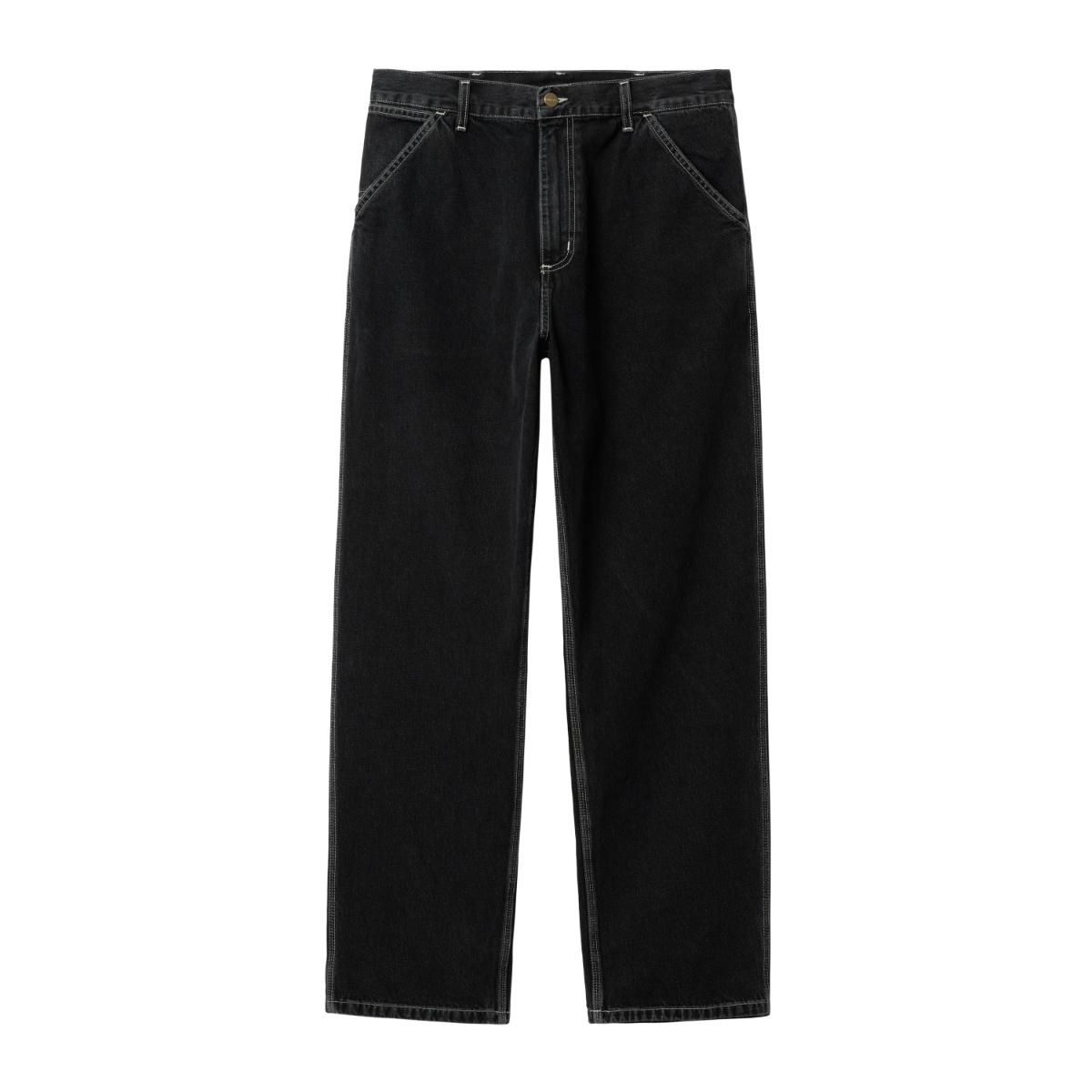 Carhartt WIP - Simple Pant Norco - BLACK HEAVY STONE / Sort - Bukser