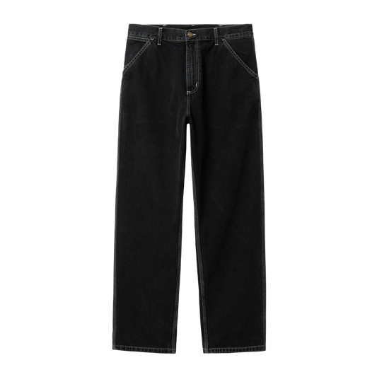 Carhartt WIP - Simple Pant Norco - BLACK HEAVY STONE / Sort - Bukser