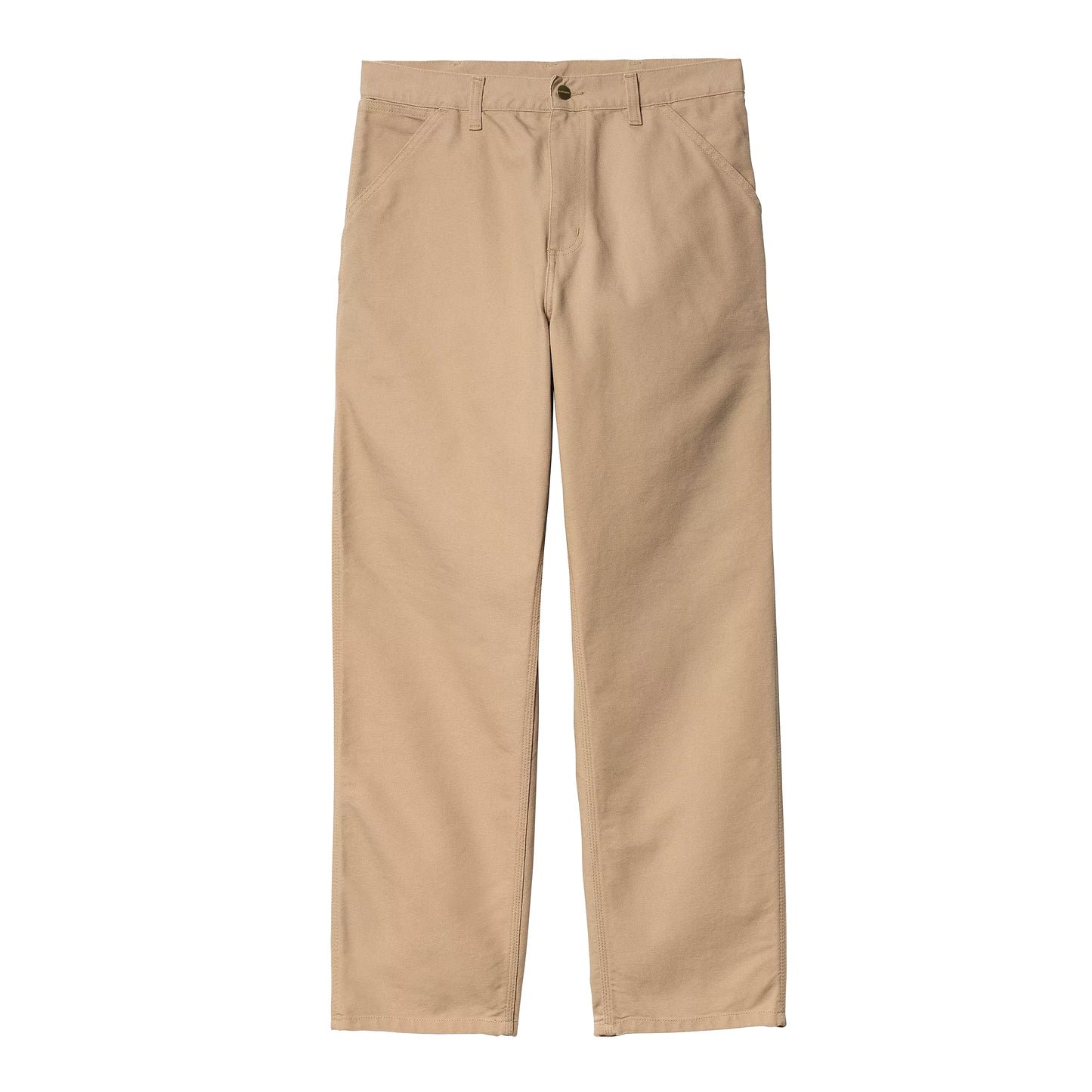 Carhartt WIP - Single Knee Pant Dearborn - DUSTY H BROWN RINSED / Brun||Beige - Bukser