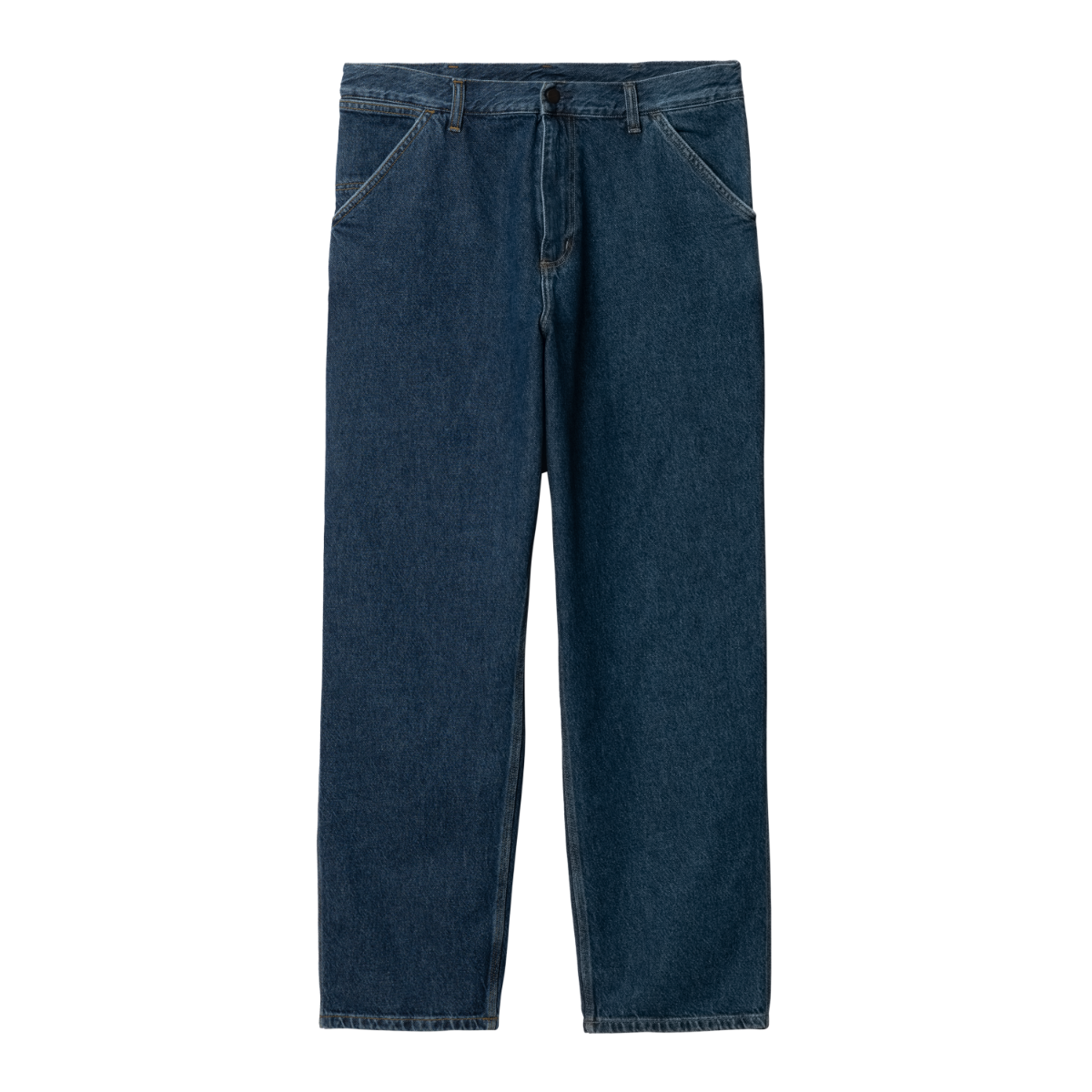 Carhartt WIP - Single Knee Pant Smith - BLUE STONE WASHED / Blå - Bukser