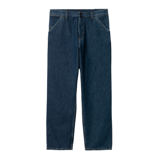 Carhartt WIP - Single Knee Pant Smith - BLUE STONE WASHED / Blå - Bukser