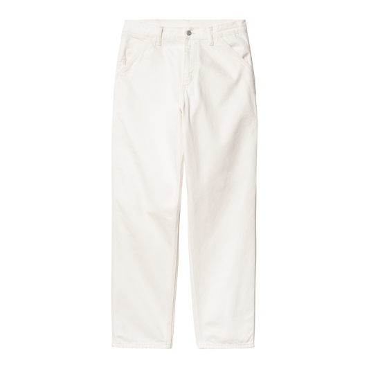 Carhartt WIP Single Knee Pant White Rinsed