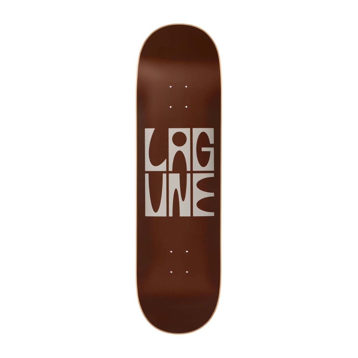 Lagune - Lagune Logo Board 03 8.75 incl griptape - DARK BROWN WARM GREY / Brun - Accessories