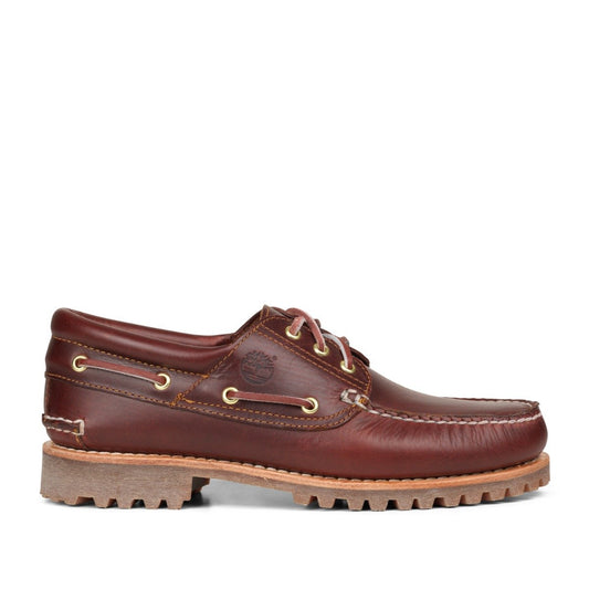 Timberland - 3-Eye Lug Handsewn Boat Shoe - BURGUNDY FULL GRAIN / Bordeaux - Sko