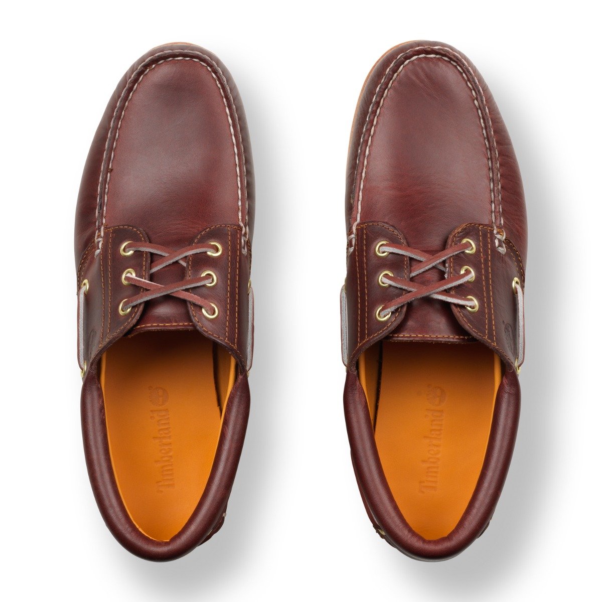 Timberland - 3-Eye Lug Handsewn Boat Shoe - BURGUNDY FULL GRAIN / Bordeaux - Sko