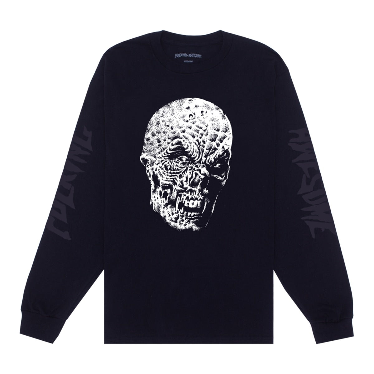 Fucking Awesome - Facer L/S Tee Black - black - Herre > T-Shirts