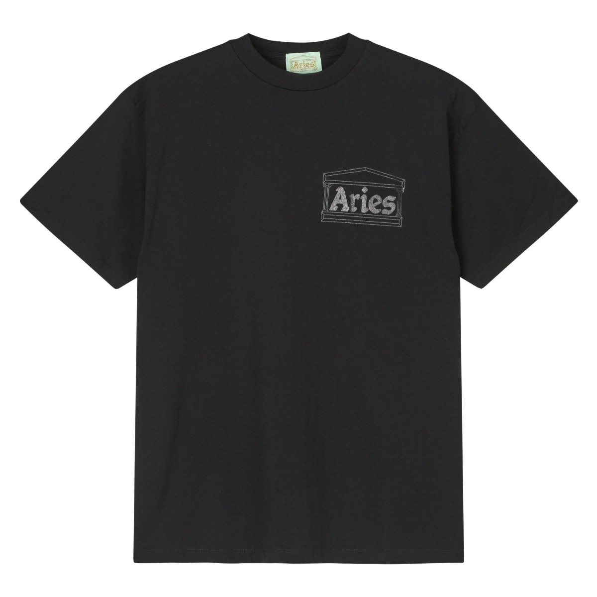 Aries - Temple SS Tee - BLACK / Sort - T-Shirts