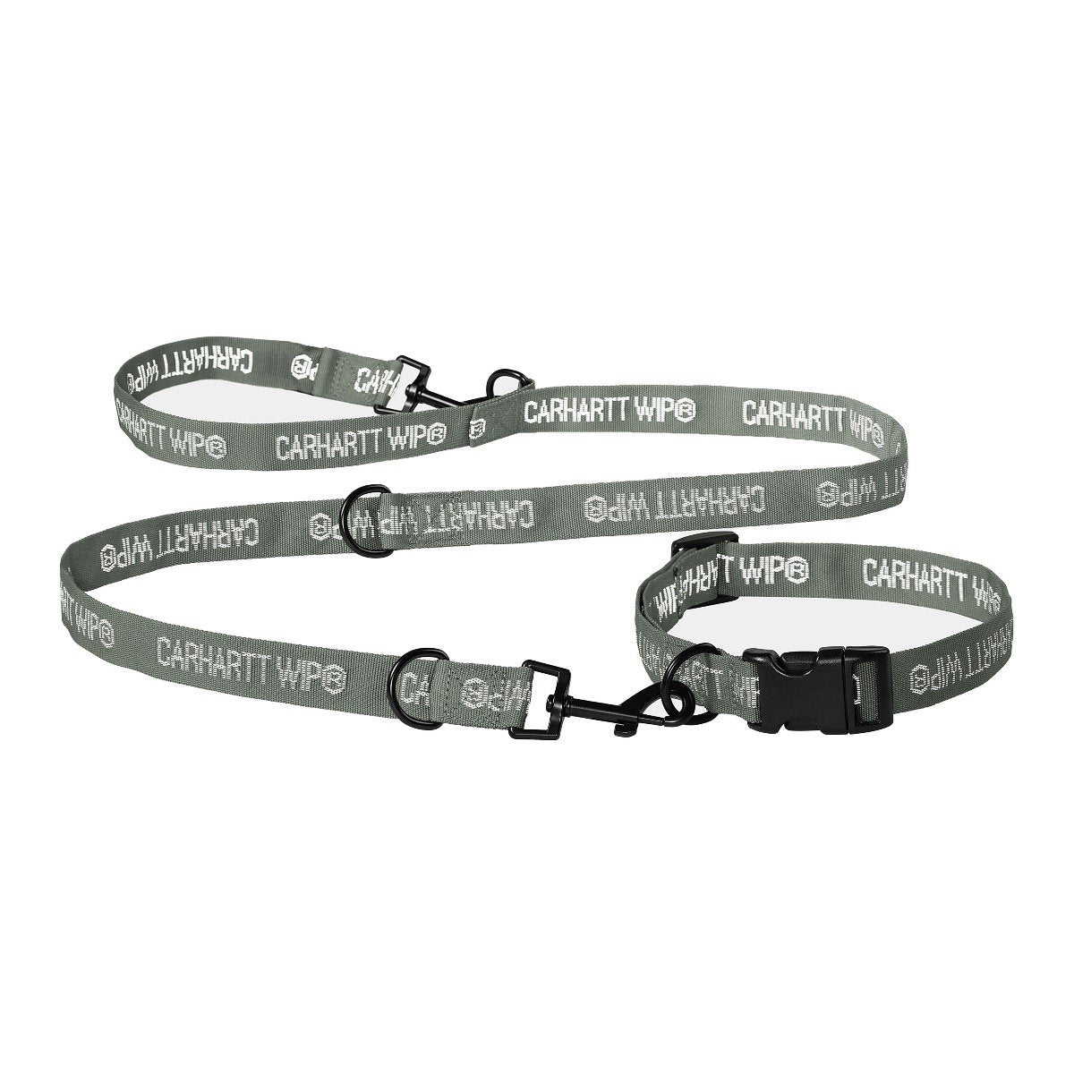 Carhartt WIP - Tour Dog Leash & Collar - SMOKE GREEN / Grøn - Accessories