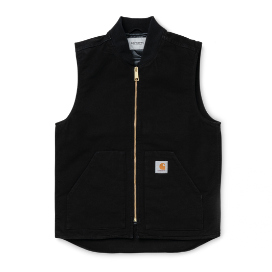 Carhartt WIP - Vest Organic (Winter) - BLACK RIGID / Sort - Jakker