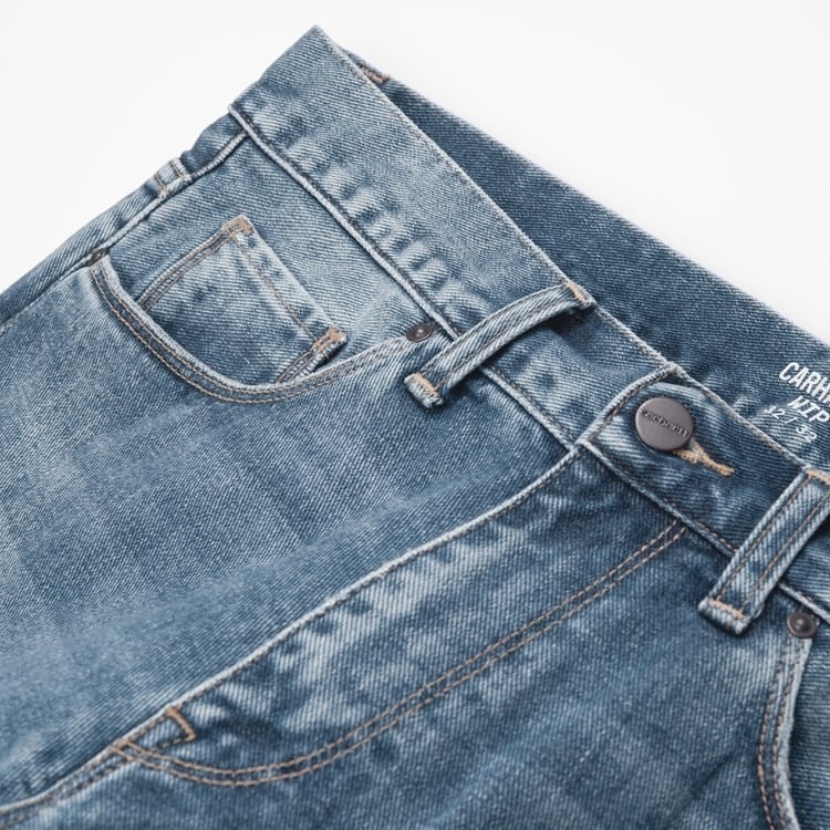 Carhartt WIP Vicious Pant Blue Worn Bleached
