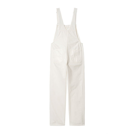 Carhartt WIP W' Bib Overall Straight Off-White Rinsed