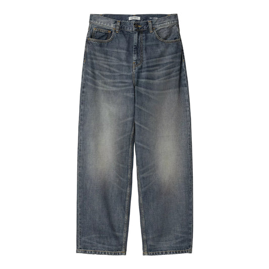 Carhartt WIP - W' Brandon Pant Camano - BLUE WORN USED WASH / Blå - Bukser