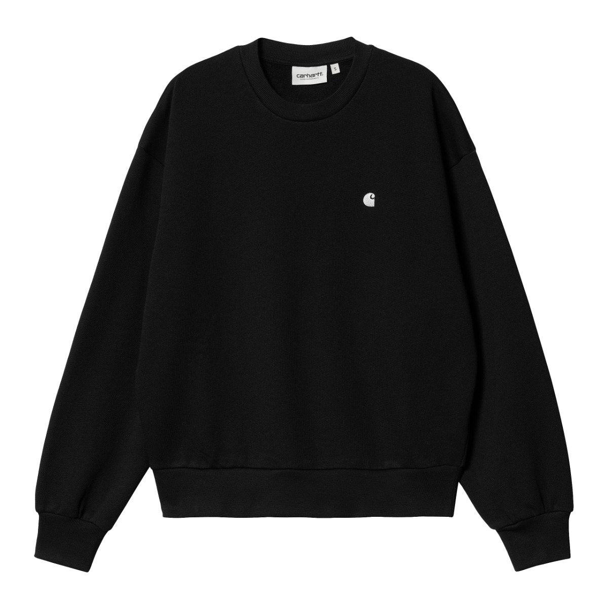 Carhartt WIP - W' Casey Sweatshirt - BLACK / SILVER / Sort - Sweatshirts