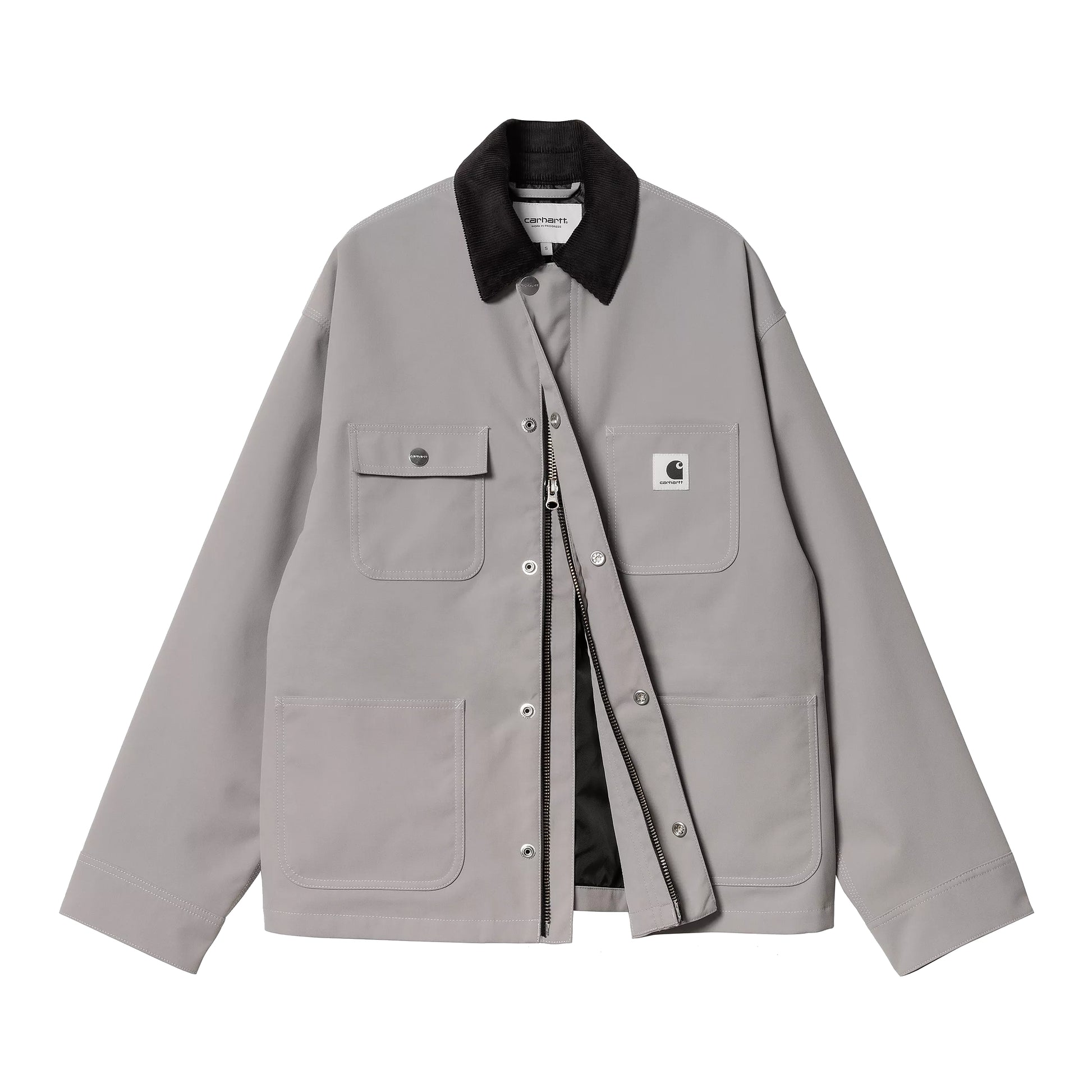 Carhartt WIP - W' Clapton Jacket - YOSEMITE / BLACK / Grå - Jakker
