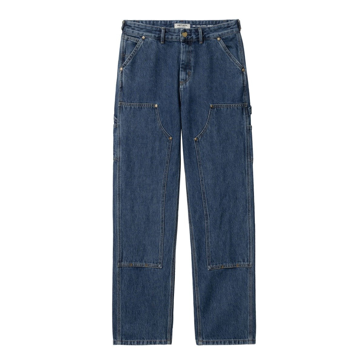 Carhartt WIP - W' Nash DK Pant - blue stone washed - Dame > Bukser