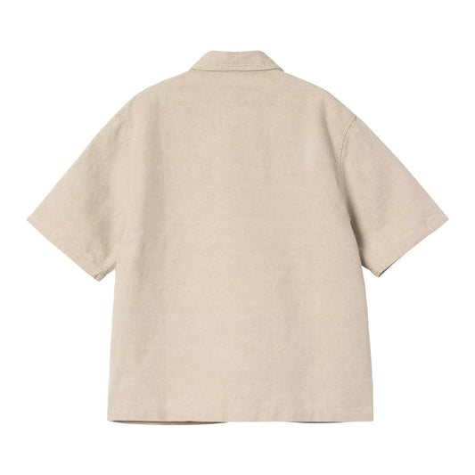 Carhartt WIP - W' S/S Michigan Shirt - NATURAL RINSED / Beige - Skjorter