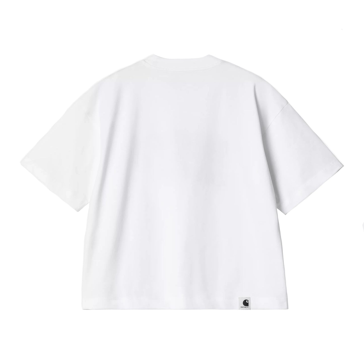 Carhartt WIP - W' S/S WIP T-Shirt - WHITE / DUSKY BLUE / Hvid - T-Shirts