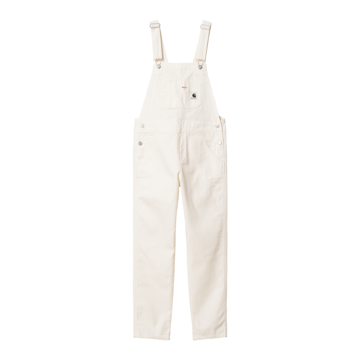 Carhartt WIP - W' Bib Overall Hudson - WAX RINSED / Hvid - Overalls