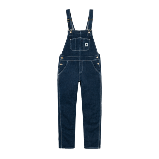 Carhartt WIP - W' Bib Overall Gallatin - BLUE STONE WASHED / Blå - Overalls