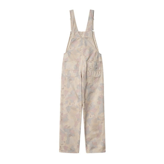 W' Bib Overall Straight Camo Tide, Pale Quartz