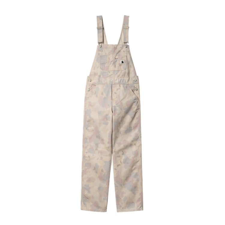 Carhartt WIP - W' Bib Overall Straight Acadia - CAMO TIDE, PALE QUAR / Camouflage - Overalls