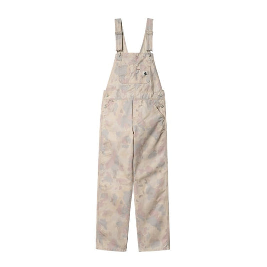 Carhartt WIP - W' Bib Overall Straight Acadia - CAMO TIDE, PALE QUAR / Camouflage - Overalls