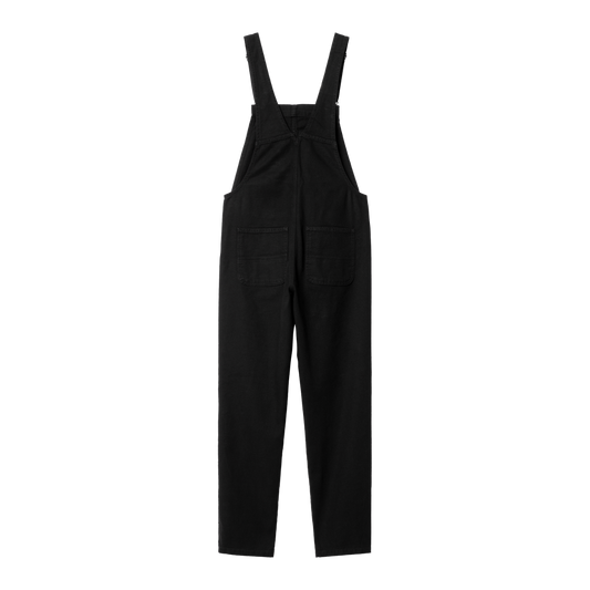 Carhartt WIP - W' Bib Overall Straight Hudson - BLACK RINSED / Sort - Overalls