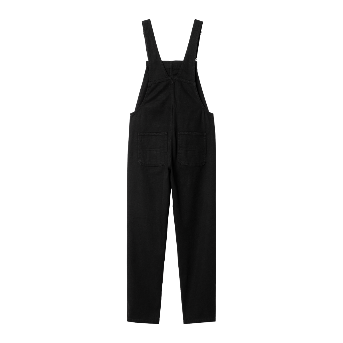 Carhartt WIP - W' Bib Overall Straight Hudson - BLACK RINSED / Sort - Overalls
