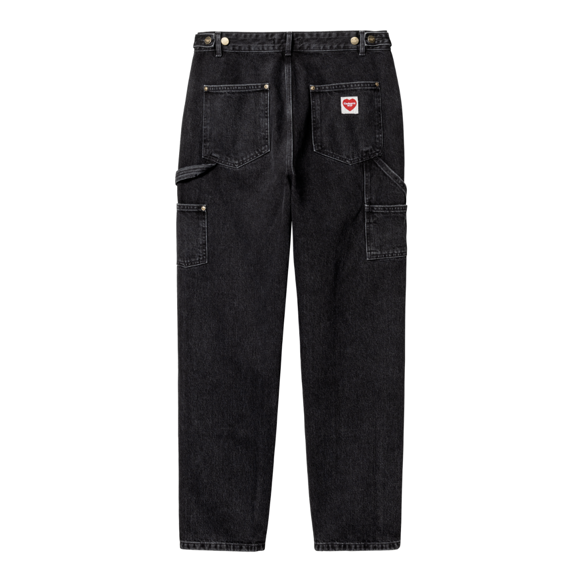 Carhartt WIP - W' Nash DK Pant - BLACK STONE WASHED / Sort - Bukser