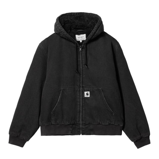 Carhartt WIP - W' OG Active Jacket Smith - BLACK STONE WASHED / Sort - Jakker