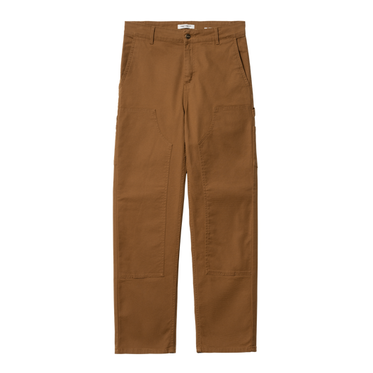 Carhartt WIP - W' Pierce Double Knee Pant Hudson - DEEP H BROWN RINSED / Brun - Bukser