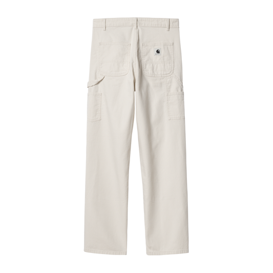 Carhartt WIP - W' Pierce Double Knee Pant Hudson - SALT RINSED / Hvid - Bukser