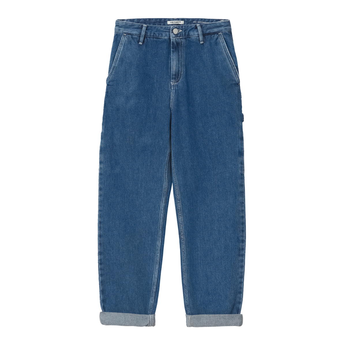 Carhartt WIP - W' Pierce Pant Maverick - BLUE STONE WASH / Blå - Bukser