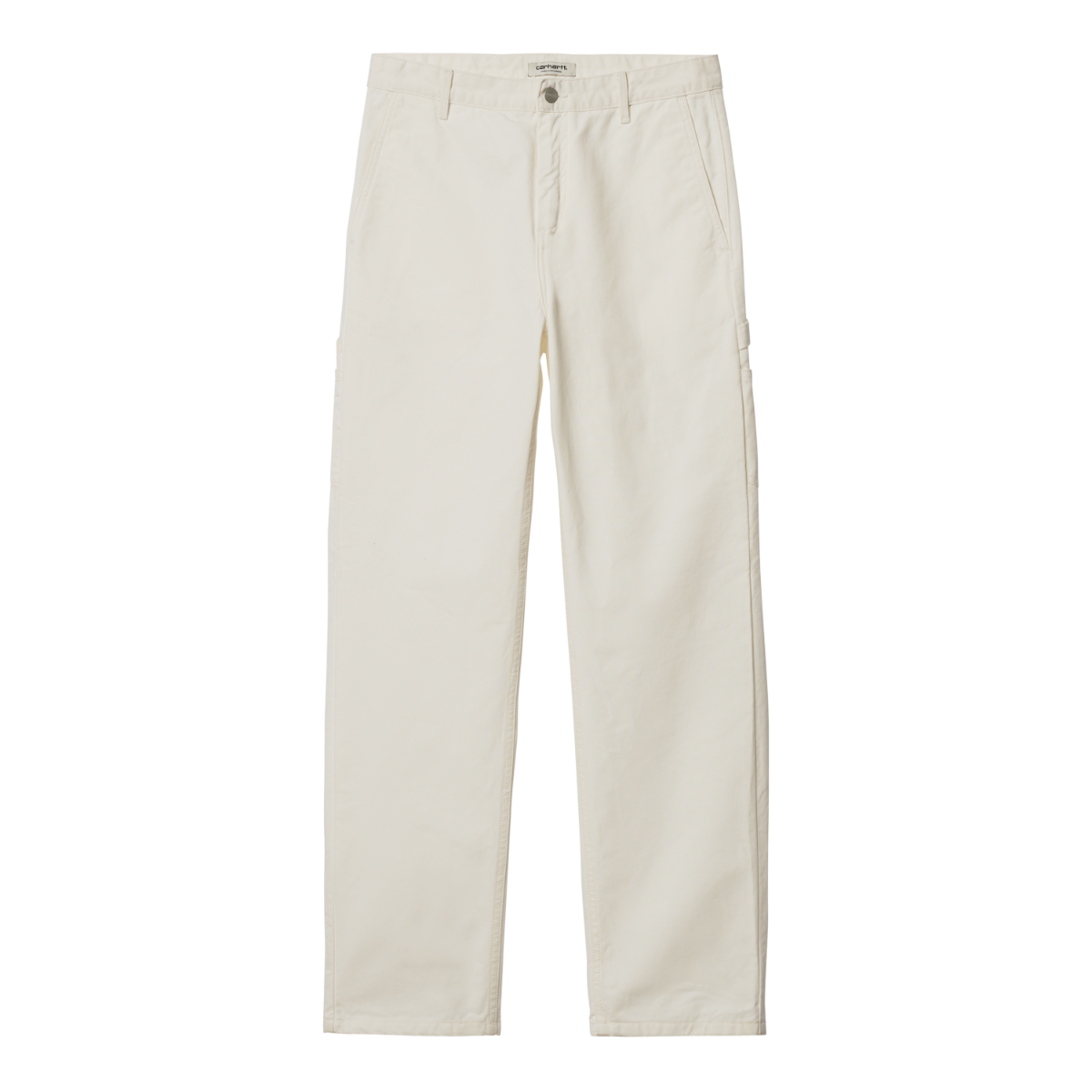 Carhartt WIP - W' Pierce Pant Straight Newcomb - OFF-WHITE RINSED / Hvid - Bukser