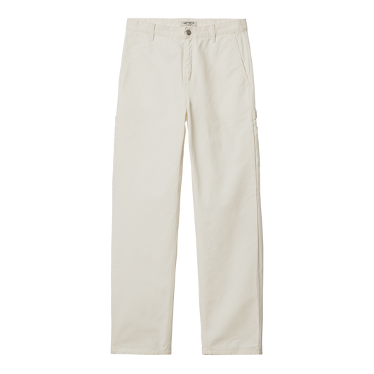 Carhartt WIP - W' Pierce Pant Straight Newcomb - OFF-WHITE RINSED / Hvid - Bukser