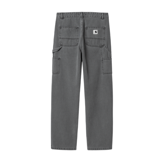 Carhartt WIP - W' Pierce Pant Straight Maverick - BLACK STONE BLEACHED / Sort - Bukser