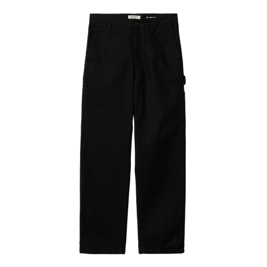 Carhartt WIP - W' Pierce Pant Straight Hudson - BLACK RINSED / Sort - Bukser